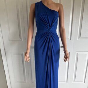 Soprano One Shoulder Maxi Dress/Gown Royal Blue Size S